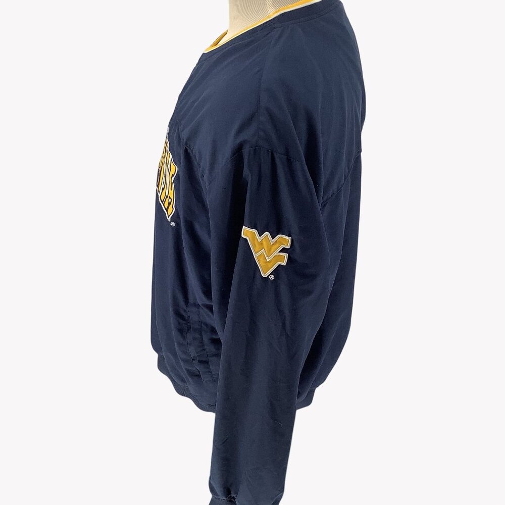 West Virginia Navy Blue Pullover Jacket XL Colosseum Athletics Polyester Lined - Picture 4 of 7